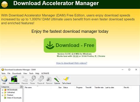 Download Accelerator & Manager is a powerful add-on that enables you to download big files with multi-threaded method. . Download accelerator manager